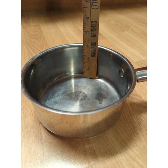 Wolfgang Puck Cafe Collection Pot Pan 7" 18/10  Stainless Steel No Lid - Picture 5 of 5